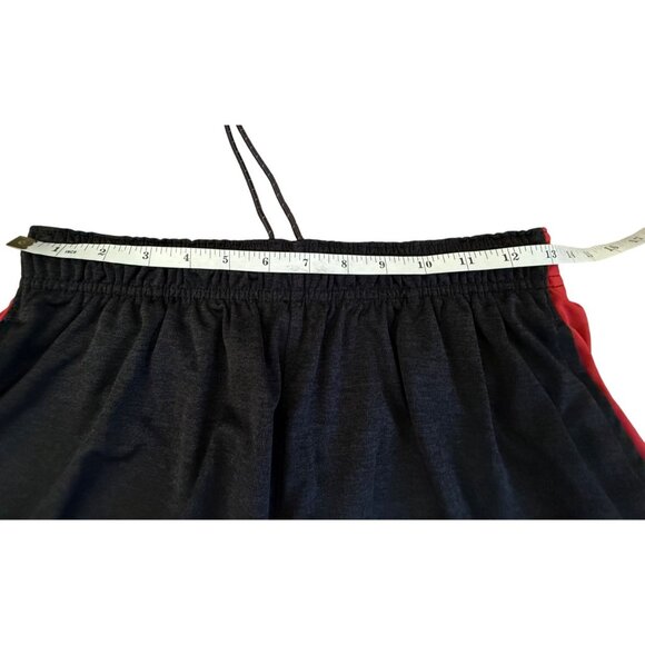 Reebok Mens Athletic Shorts Med Black & Red With Drawstring Waist - Picture 8 of 16